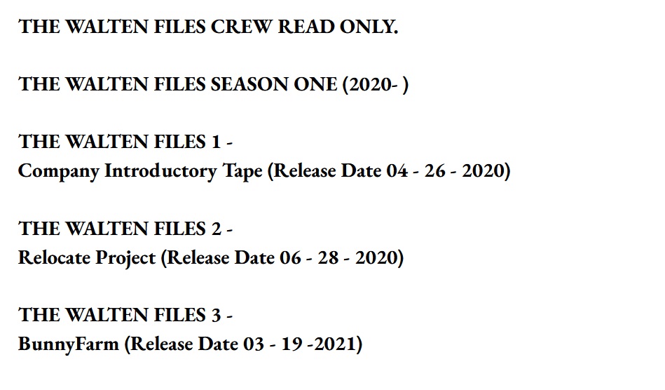Walten Files UPDATE?!  findjackwalten.com 